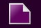 Purple square shape digital sticker for notes