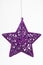 Purple Star Christmas Ornament