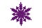 Purple star shape cartoon christmas tree decoratio