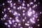 Purple stars bokeh lights. Bokeh defocused background