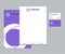 Purple Stationery Set with Logo Design