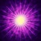 Purple Sun Background Means Bright Radiating Star
