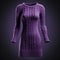 Purple Sweater 3d Model: Hyper Realistic, Super Detailed, Uhd Image