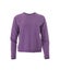 Purple sweatshirt on mannequin against background. Stylish clothes