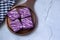 Purple Sweet Potato Brownie Cake