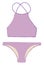 Purple swimsuit, illustration, vector