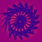 Purple swirl star wheel mandala background