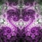 Purple swirly fractal heart