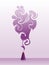 Purple swirly incense