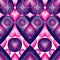 Purple symmetric seamless pattern with overlapping decorative he