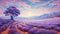 Purple Symphony: A Lavender Landscape