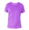 purple t-shirt template on invisible mannequin