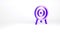 Purple Target icon isolated on white background. Dart board sign. Archery board icon. Dartboard sign. Business goal