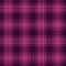 Purple tartan plaid. Scottish pattern fabric swatch close-up.