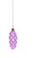 Purple Teardrop Christmas Bauble