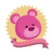 Purple teddy bear cartoon symbol cartoons