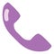 Purple telephone, icon