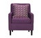 Purple textile chair isolated