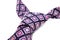 Purple textile necktie