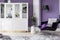 Purple Themed Room: A Contemporary Haven of Minimalist Elegance