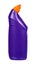 Purple toilet gel, domestic hygiene, plastic bottle