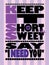 Purple Tone Keep it Short and Sweet Poster