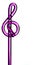 Purple Treble Clef