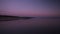 Purple Twilight Sky over Sandy Beach in Cornwall