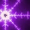 Purple and ultra violet electric plasma fractal