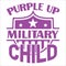 Purple Up Military Child, Military Child typography t-shirt design veterans shirt