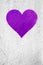 Purple urban Heart