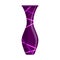 Purple Vase vector isolated on white background. Modern vase for flowers.