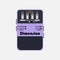 Purple vintage chorus guitar stomp box effect.