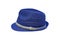 Purple vintage straw children hat fasion