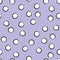 Purple, violet background pastel white circles with black stroke. gentle baby colors. mock wrapping paper decor