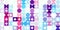 Purple violet pink blue amazing multicolor school pattern. Colored modern geometry half circles backgrounds. Rounded colorful