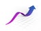 Purple wave arrow graph