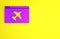 Purple Website template icon isolated on yellow background. Internet communication protocol. Minimalism concept. 3d