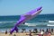 Purple whale kite at Lincoln City, OR Kite Festival