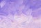 Purple and white background painting. Light lavender gradient texture. Brush strokes on paper