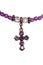 Purple and white crucifix