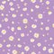 Purple white daisies ditsy seamless pattern