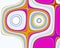 Purple white geometries sparkling colors, elegant abstract geometries, background