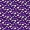 Purple and White I Love Writing Tile Pattern Repeat Background