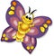 purple wing animated butterfly