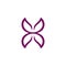 Purple Wing Butterfly or Leaf Logo Template Illustration Design. Vector EPS 10