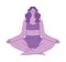 purple woman design