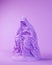 Purple Woman Virgin Mary Madonna Mater Dolorosa Our Lady of Sorrows Art Sculpture