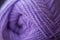 Purple woolen spun yarns