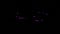 Purple Word Text ChatGPT Animation. Loading Animated logotype on black background. seamless loop Graphic Looped Glowing